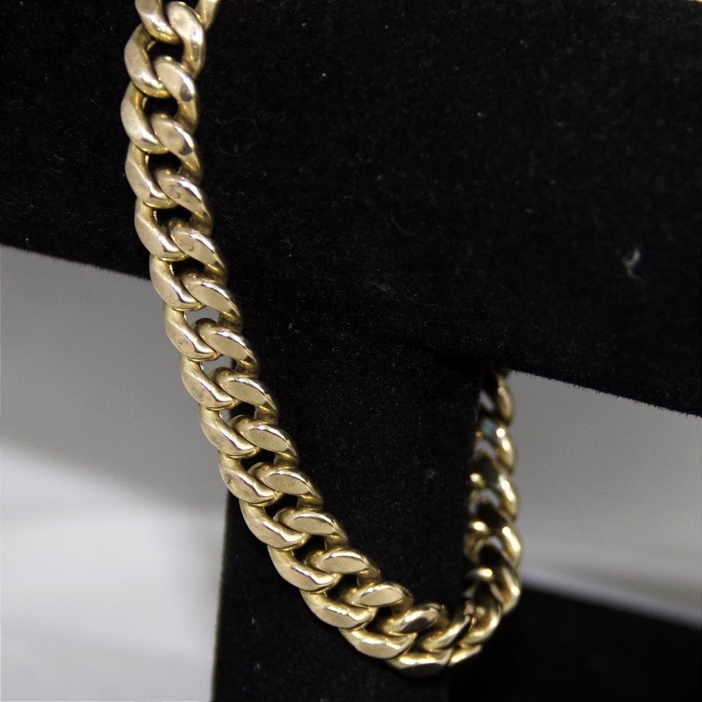 10K Yellow Gold Hollow Miami Cuban Link Bracelet 8.8mm 8.25 Inch Box Clasp